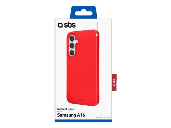 SBS TEINSTSAA16R, Deksel, Samsung, Samsung Galaxy A16, 17 cm (6,7"), Rød
