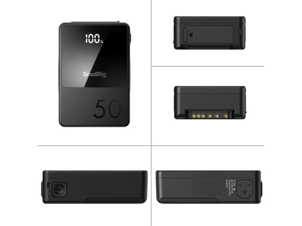 SmallRig VB50 mini, 3400 mAh, Lithium, Power Delivery 3.0, Programmable Power Supply (PPS), Quick Charge 2.0, Quick Charge 3.0, 14,54 V, 45 W, Svart