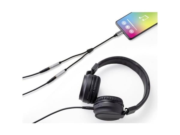 Renkforce RF-6627280, USB-C, Hankjønn, 2 x 3.5mm, Hunkjønn, 0,2 m, Sort, Grå