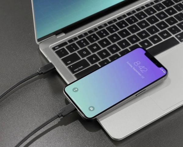 Renkforce USB-C-kaapeli USB 3.2 Gen2x2 USB-C®-liitin, USB-C®-pistoke 1,00 m Musta TPE-vaippa RF-5501102