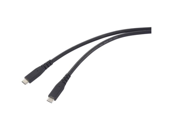 Renkforce RF-6662038, 0,5 m, USB C, USB C, USB4 Gen 2x2, 40 Gbit/s, Sort
