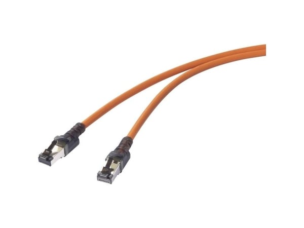 Renkforce RF-6609652, 3 m, Cat6a, S/FTP (S-STP), RJ-45/USB Type-C, RJ-45/USB-C, Oransje