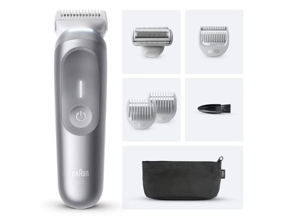 Braun Series 7 BG7550, Våt och torr, Batteri, Grå