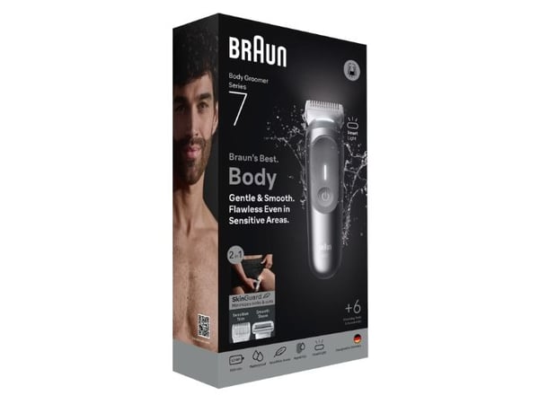 Braun Series 7 BG7550, Våt och torr, Batteri, Grå