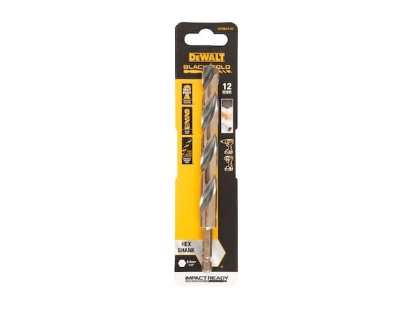 Dewalt DT20618-QZ HSS-G Metallinen kierrepora 1 kpl 12 mm Kokonaispituus 145 mm Ruostumattomasta teräksestä valmistettu leikkuureuna 1 kpl
