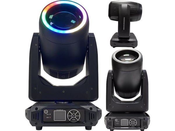 LIGHT4ME PRISM BEAM 250 RING bevegelig hode LED scenebelysning 24x0,2W 5050 RGB LED
