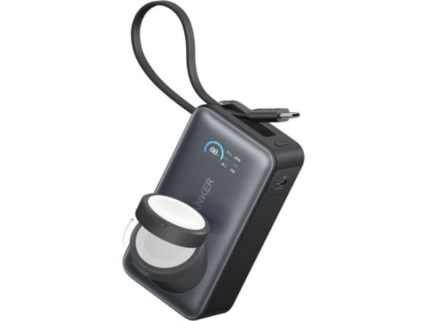 Anker A1657H11, 10000 mAh, Trådløs lading, 35 W, Sort