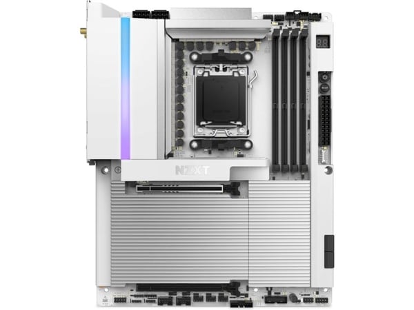NZXT N9 X870E - Hovedkort - ATX - Socket AM5 - AMD X870E Chipset - USB 3.2 Gen 2, USB 3.2 Gen 1, USB4 - 5 Gigabit Ethernet, Wi-Fi 7, Bluetooth - in...
