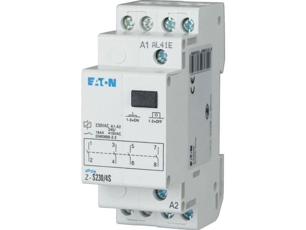 Strømstødskontakt DIN-skinne Eaton Z-S230/4S 4 x sluttekontakt 16 A 1 stk