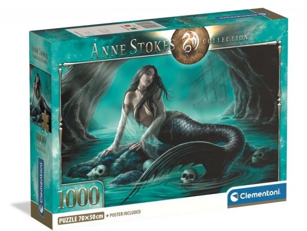 Clementoni puslespill Compact Anne Stokes Collection - Siren's Lament 1000 brikker (37053) |