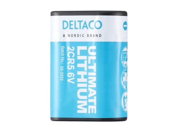 DELTACO Ultimate - Batteri 2CR5 - Li - blå