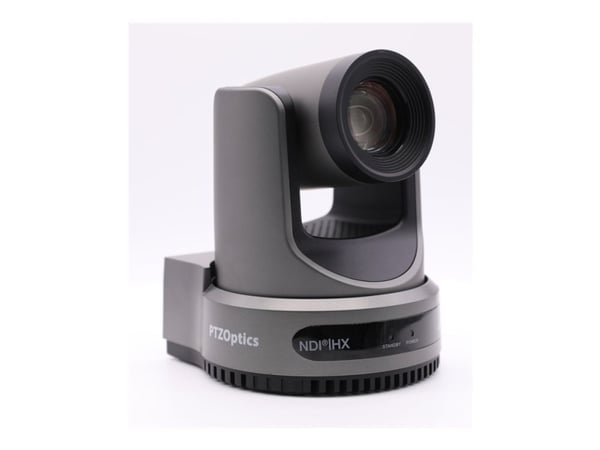 PTZOptics Move 4K PT12X-4K-GY-G3 - Konferansekamera - PTZ - innendørs - farge - 8,5 MP - 3840 x 2160 - lyd - HDMI, 3G-SDI, USB - GbE - H.264, H.265...