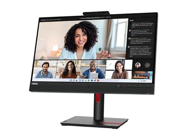Lenovo ThinkVision T24mv-30 - LED-skjerm - 24" (23.8" synlig) - 1920 x 1080 Full HD (1080p) - IPS - 250 cd/m² - 1000:1 - 4 ms - HDMI, DisplayPort, ...
