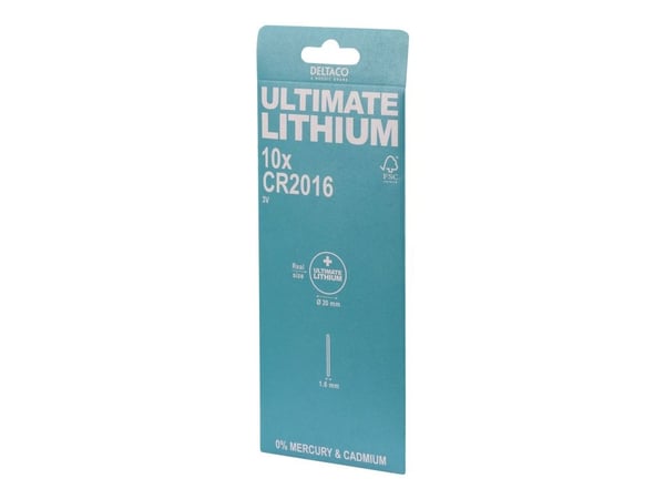 DELTACO Ultimate - Paristot 10 x CR2016 - Li