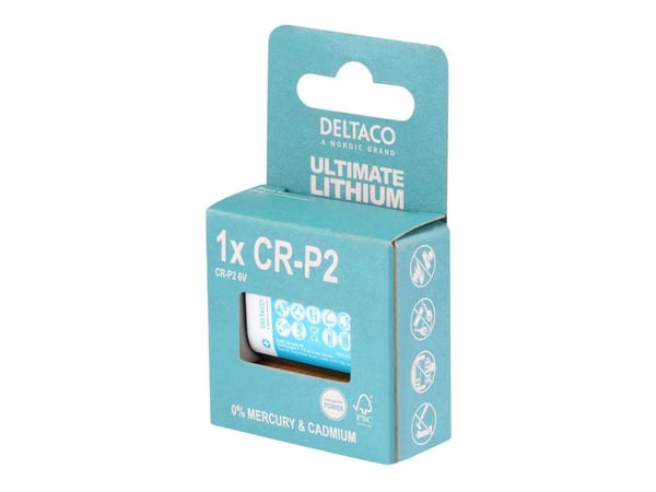 DELTACO Ultimate - Batteri CR-P2 - Li - blå