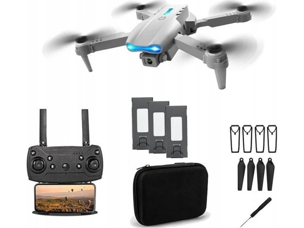Drönare E99 Pro | drönare + 3 batterier + fodral | 1800mAh