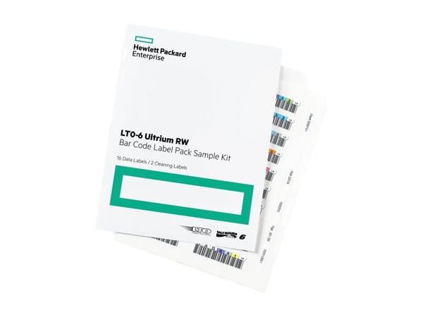 HPE Ultrium 6 RW strekkodeetikettpakke - strekkodeetiketter - for StoreEver MSL2024, MSL4048, MSL8096; StoreEver 1/8 G2