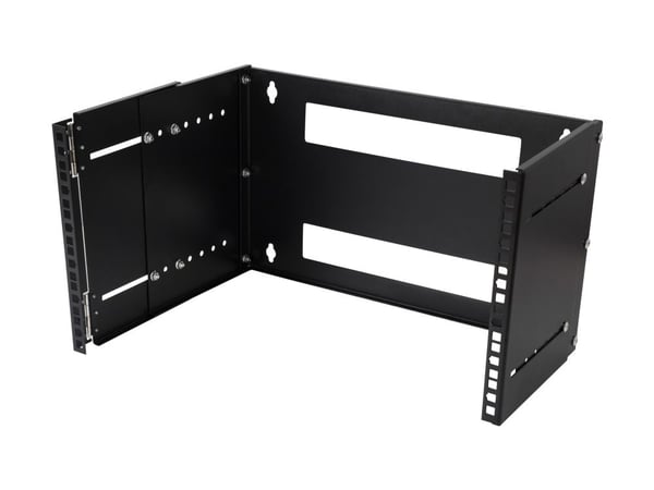 DELTACO 19-DTSR0206 - Rack-brakett - veggmonterbar - svart - 6U - 19"