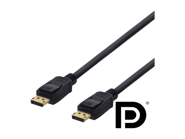 Kabel DELTACO DP-1030D, DisplayPort, 3m, 4K UHD, DP 1.2, svart