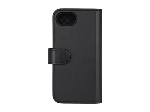 DELTACO - Lommebok for mobiltelefon - 2-i-1, magnetisk - MagSafe-samsvar - veganlær, PU-skinn (termoplastisk polyuretan + polykarbonat) - svart - f...