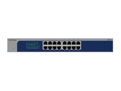 NETGEAR GS516 - V3 - switch - ohanterad - 16 x 10/100/1000 - skrivbordsmodell, rackmonterbar
