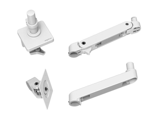 Ergotron LX Pro - Monteringssett (skjermarm) - for LCD-skjerm - aluminium - hvit - skjermstørrelse: inntil 34" - skrivebordsmonterbar