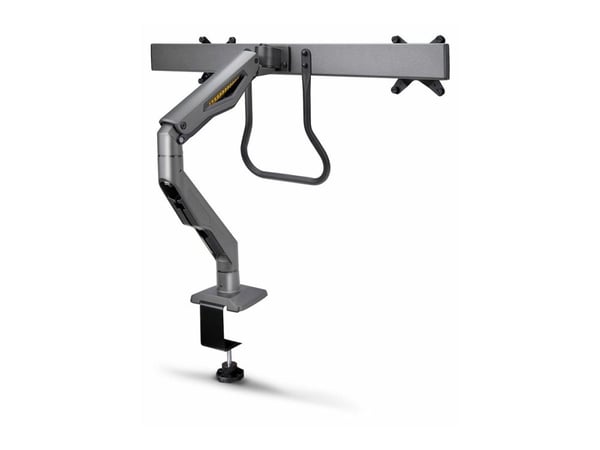 Startech Desk Mount Dual Monitor Arm w/ Crossbar, Up To 27" Displays - Monteringssett - fører, mekanisk fjær - for 2 LCD-skjermer - plastikk, stål ...
