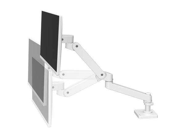 Ergotron LX Pro - Monteringssett (skjermarm) - for LCD-skjerm - aluminium - hvit - skjermstørrelse: inntil 34" - skrivebordsmonterbar