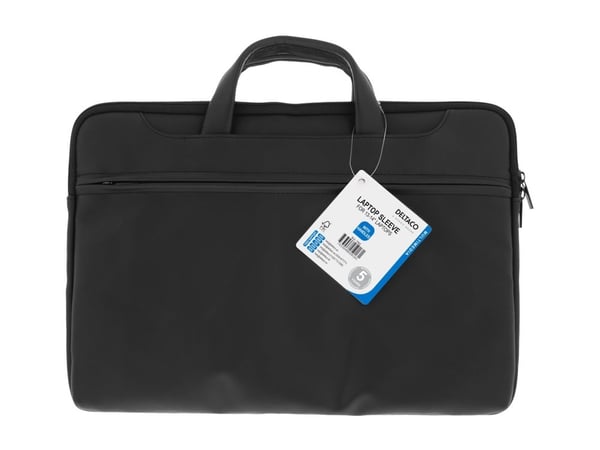 DELTACO - Notebookbæreveske - PU-lær - 13" - 14" - svart