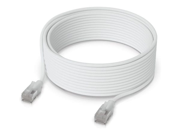 Ubiquiti UniFi - Patch-kabel - RJ-45 (hane) till RJ-45 (hane) - 3 mm - skärmad - CAT 6a - startad, inomhus - vit