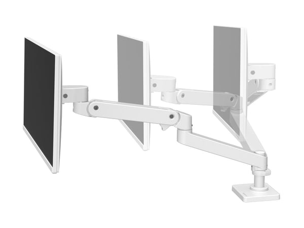 Ergotron LX Pro - Monteringssett (skjermarm) - for LCD-skjerm - aluminium - hvit - skjermstørrelse: inntil 34" - skrivebordsmonterbar