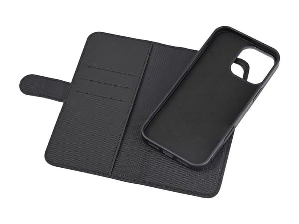 DELTACO - Kääntyvä suojakansi matkapuhelimelle - 2-in-1, magneettinen - MagSafe-yhteensopivuus - vegaaninahka, PU-nahka (termoplastinen polyuretaan...