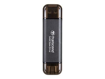 Transcend ESD310 - SSD - 128 GB - ekstern (bærbar) - USB 3.2 Gen 2x1 (USB-C kontakt) - svart