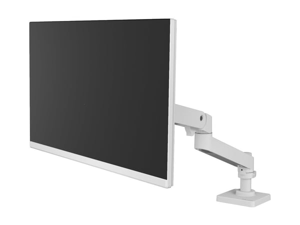 Ergotron LX Pro - Monteringssett (skjermarm) - for LCD-skjerm - aluminium - hvit - skjermstørrelse: inntil 34" - skrivebordsmonterbar