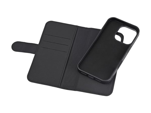 DELTACO - Lommebok for mobiltelefon - 2-i-1, magnetisk - MagSafe-samsvar - veganlær, PU-skinn (termoplastisk polyuretan + polykarbonat) - svart - f... DELTACO - Lommebok for mobiltelefon - 2-i-1, magnetisk - MagSafe-samsvar - veganlær, PU-skinn (termoplastisk polyuretan + polykarbonat) - svart - f...