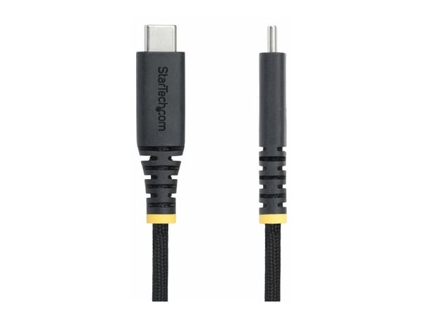 StarTech 2m USB-C Charging Cable, 240W, Silicone Jacket w/Braid - USB-kabel - USB-C (hann) til USB-C (hann) - USB 2.0 - 48 V - 5 A - 2 m - utvidet ...