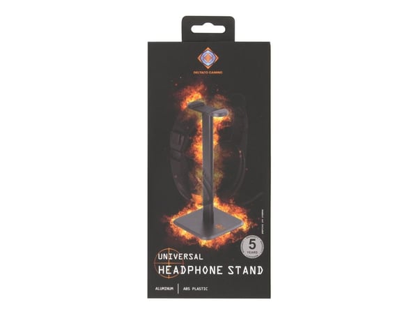 DELTACO GAMING - Stativ - for hovedtelefoner / headset - sort