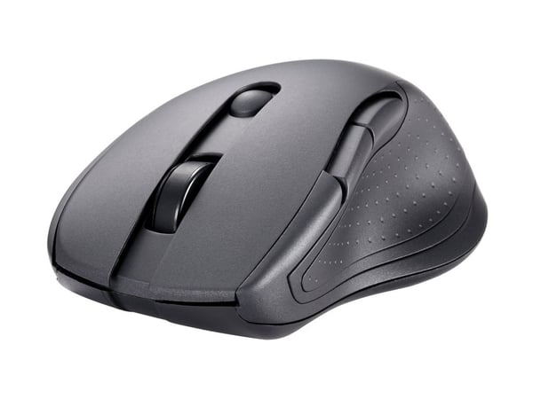 DELTACO MS-906 - Mus - stille - 6 knapper - trådløs - Bluetooth - svart - hengeboks
