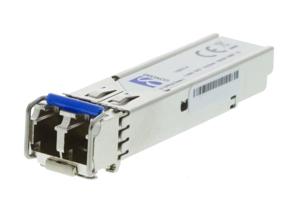 DELTACO SFP-HP011 - SFP (mini-GBIC) transceivermodul (tilsvarer: HP J4859C) - 1GbE - 1000Base-LX - LC-enkeltmodus - opp til 10 km - 1310 nm - for H...