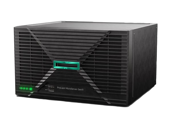 HPE ProLiant MicroServer Gen11 - Server - ultramikrotorn 1-vägs - 1 x Xeon E-2414 / upp till 4.5 GHz - RAM 16 GB - SATA - ej hot-swap 3.5" vik/vika...