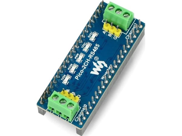 Waveshare 2-kanals RS485 UART-RS485 SP3485-modul for Raspberry Pi Pico