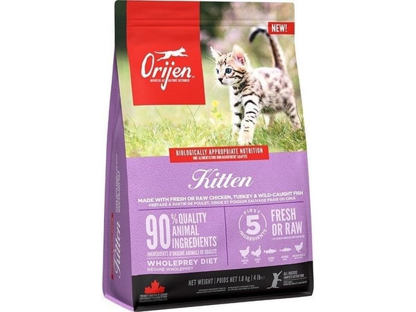 Orijen tørrfôr til katter kylling og storfe 1,8 kg