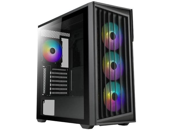 AZZA Torrent - - sidepanel med vindu (herdet glass) - ingen strømforsyning - USB/lyd