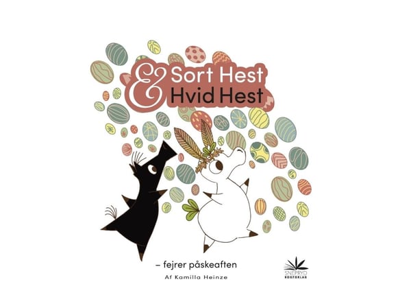 Svart-vit Häst & vit häst till påskafton | Kamilla Heinze | Språk: Danska