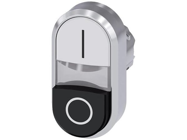 Siemens 3SU1051-3BB61-0AK0 Dubbel tryckknapp (B x H) 29,9 mm x 57,9 mm IP66, IP67, IP69/IP69K 1 st