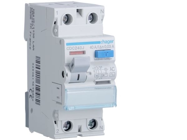 Vuotovirtarele HAGER 30MA 2X40A AC, 230 V