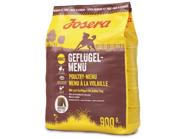 Josera Fjærkremeny, Voksen (dyr), Fjærkre, 900 g, Laktosefri, Glutenfri
