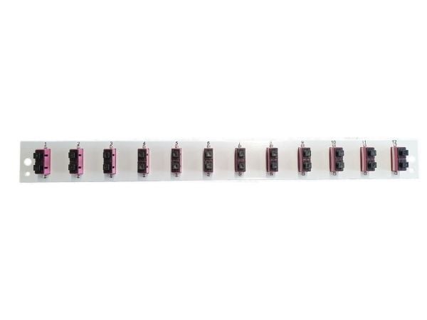 EFB Elektronik SB-FP-S-12SC-D-V-OM4, SC, OM4, Sort, Metall, 1U, 432 mm