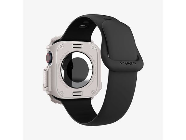 Spigen Rugged Armor, Etui, Smartklokke, Beige, Apple, Apple Watch 10 (46mm), Termoplastisk polyuretan (TPU)