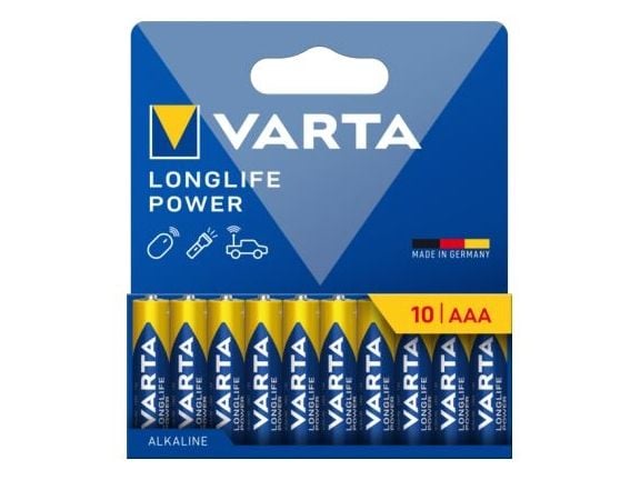 Varta Longlife Power - Batteri 10 x AAA / LR03 - Alkalisk